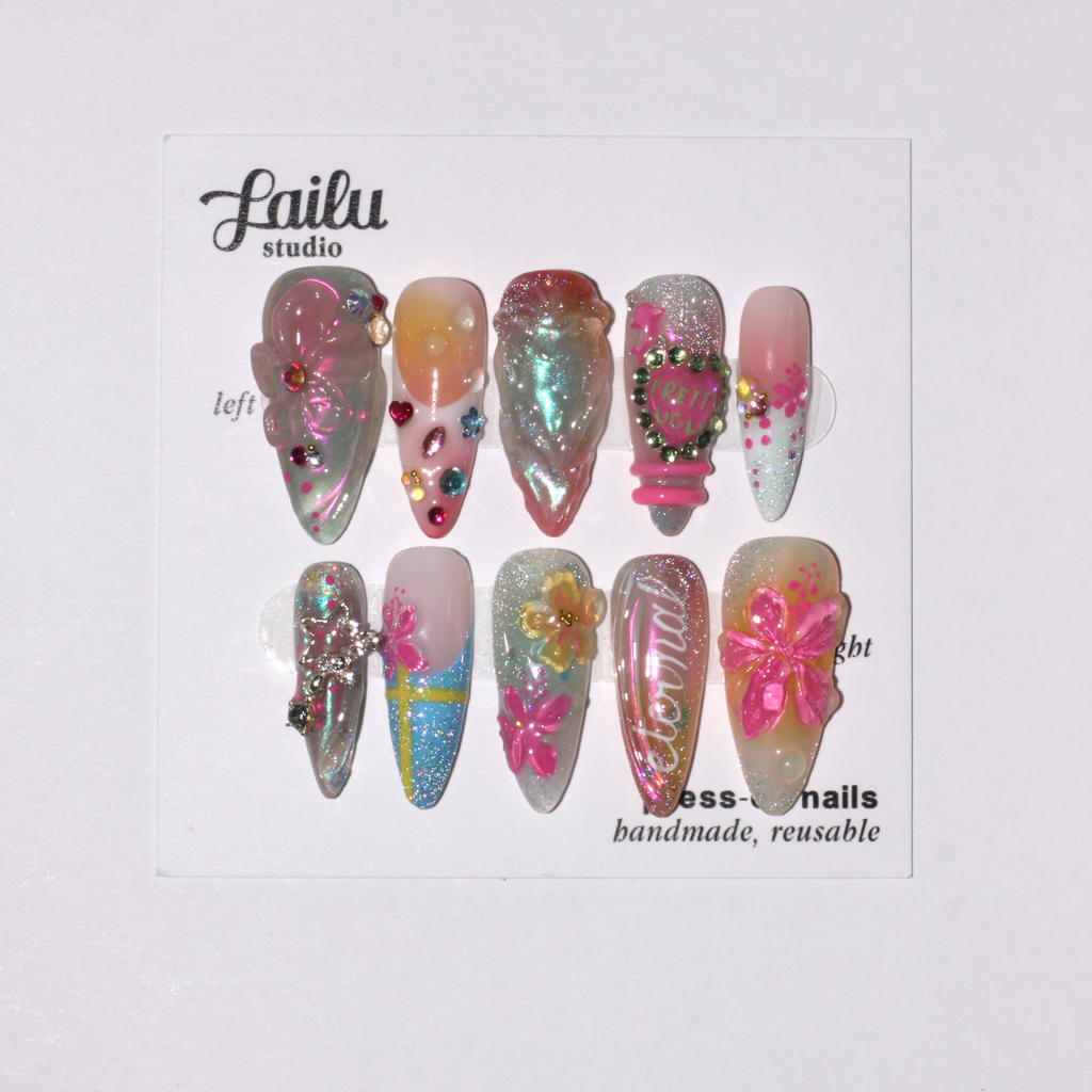 Summer press on nails